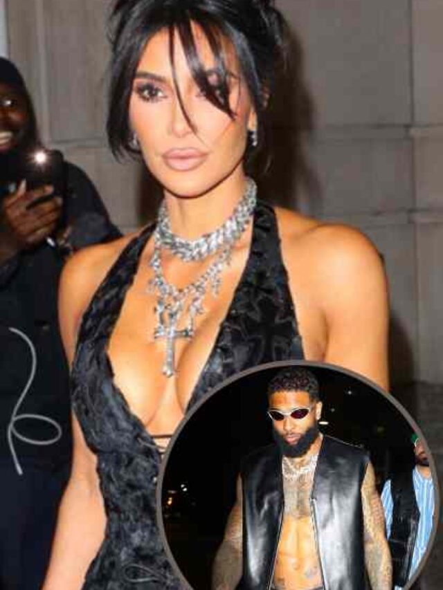 Kim Kardashian attends the birthday party of her rumored lover Odell Bechkam Jr.